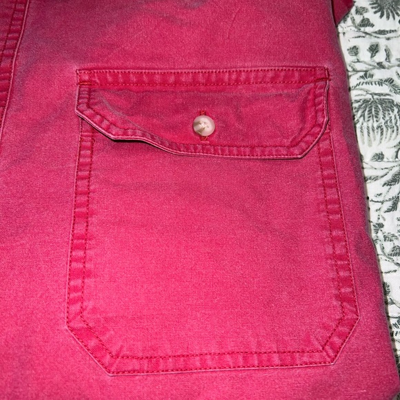 Vintage Men’s LL Bean Classic Button Down Shirt Red Size Large - Picture 5 of 10